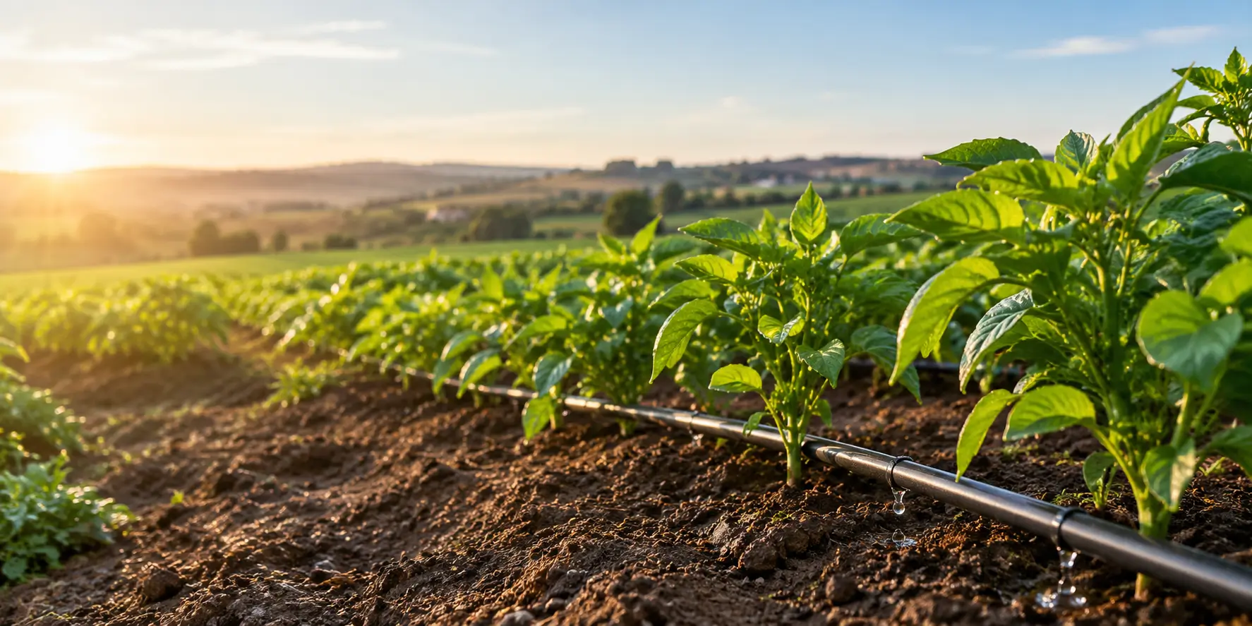 campo-irrigado-ao-por-do-sol-rega-gota-a-gota-by-chatgpt.webp